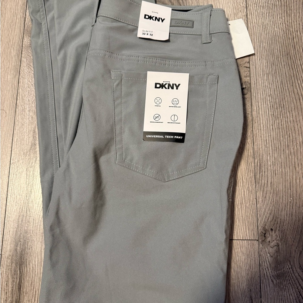 DKNY Stylish Gray Trousers